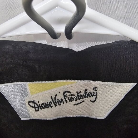 NWT Diane Von Furstenberg Black Straight Leg Romper Cotton M - Picture 9 of 12